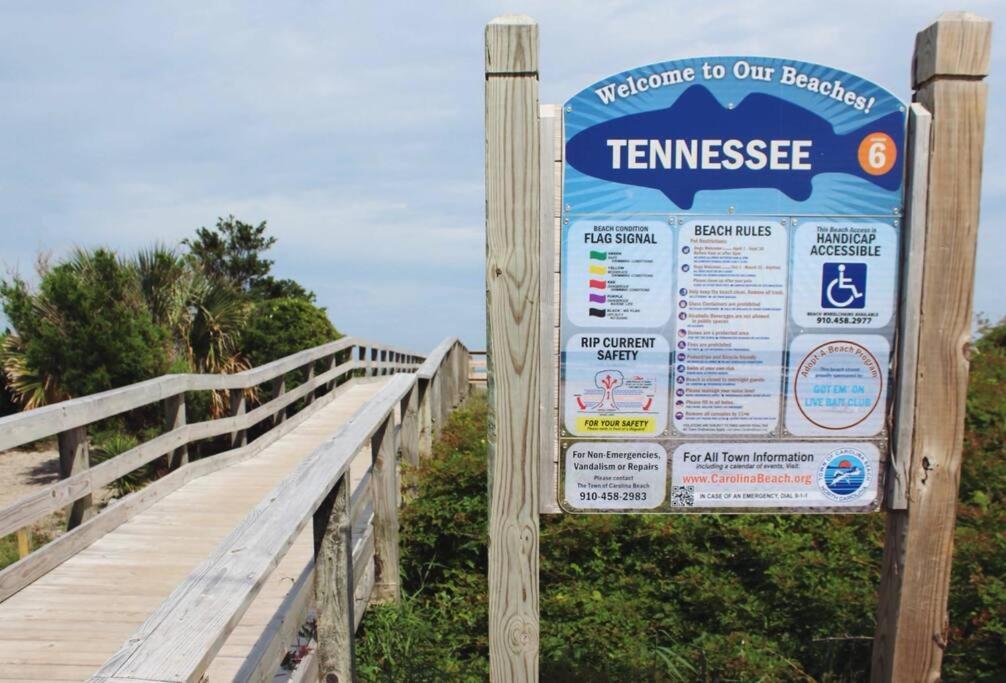 Kraken'S Den * Oceanview * Steps To Ocean * Pool Apartment Carolina Beach Bagian luar foto